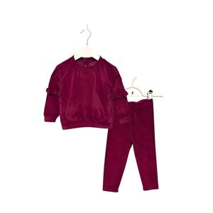 ⭐️ 5/$30 George Kids Velour Matching Set size 2T